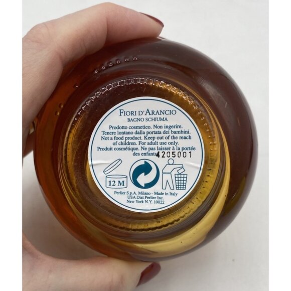 Perlier Fiori d'Arancio Orange Blossom Foam Bath 6.8 Oz 200 ml Vanity Jar Italy - Picture 6 of 12